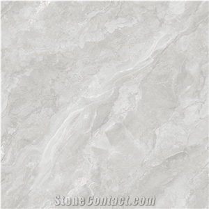Glossy Silver Storm Marble Ceramic Glazed Porcelain Slabs