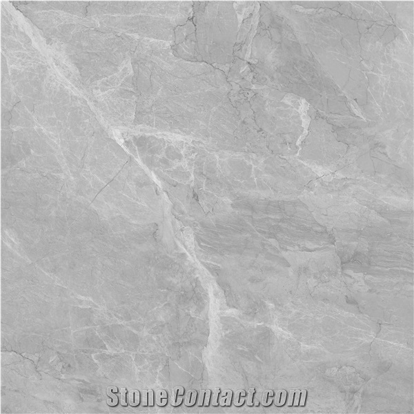 Rectified Porcelain Snow Hill Grey Marble Glossy Ceramics