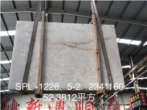Ice Age White Marble Slab Walling High-End Countertops Tiles
