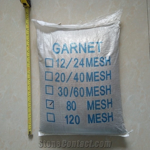 CNC Waterjet Cutting Abrasive Garnet Sand 80 Mesh