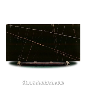 Artificial Quartz Stone Black Calacatta Quartz Slabs