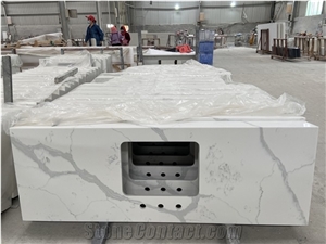 Artificial Quartz White Stone Calacatta Quartz Countertop Price Artificial Quartz White Stone Calacatta Quartz Countertop Price