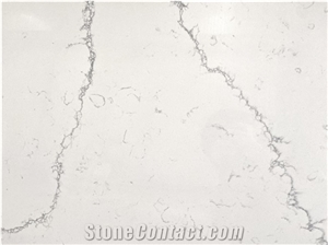 Calacatta Glossy Artificial Quartz Stone Slab