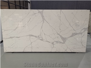 Calacatta White Artificial Quartz Stone for Countertop