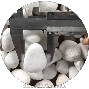 High Roundness Pure White Pebble Stone for Decoration