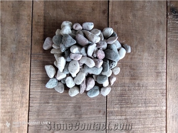Mixing Color Pebbles Gravel Stones