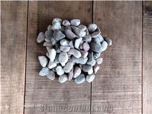 Mixing Color Pebbles Gravel Stones