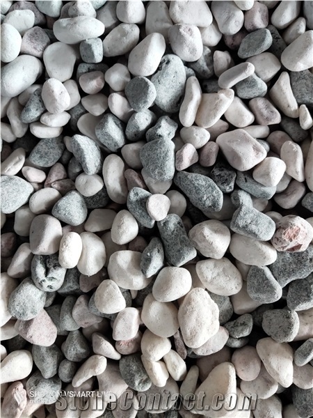 Mixing Color Pebbles Gravel Stones