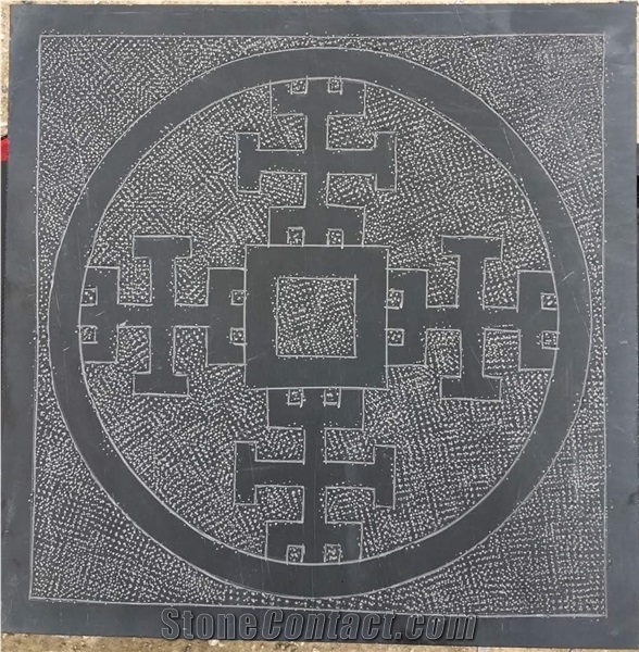 Natural Motif Laser Etchings Stone Tiles