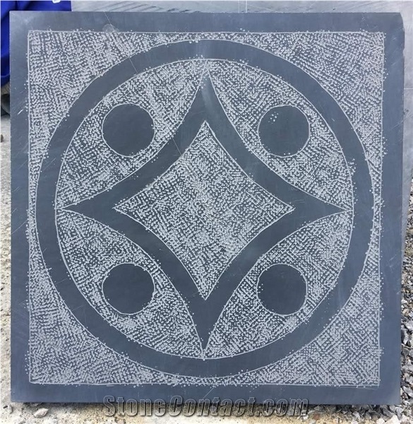 Natural Motif Laser Etchings Stone Tiles
