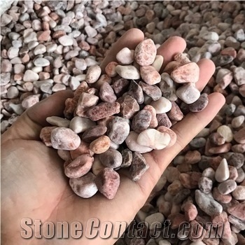 Pink Crushed Stone for Landscaping