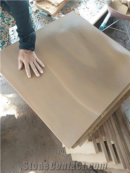 Yellow Sandstone Tiles Customized Size for Paving