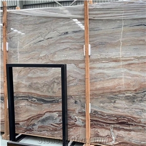 Brown Veins Arabescato Orobico Marble Slab and Tiles