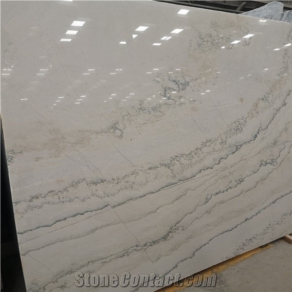 Lamberti Bianco Quartzite White Macaubas Tile and Big Slab