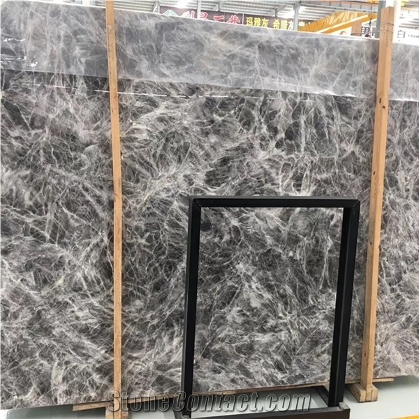 Polished Arctic Fox Marble Slab and Tile