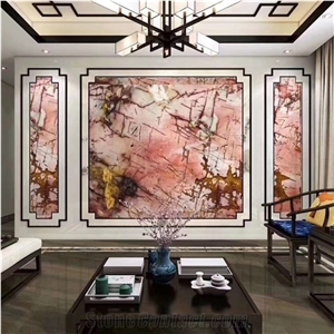 Polished Pink Cosmopolitan Quartzite Tiles Big Slab