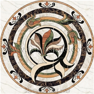 Marble Waterjet Round Medallions
