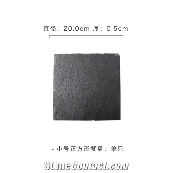 Natural Cheap Slate Stone Food Serving Plates
