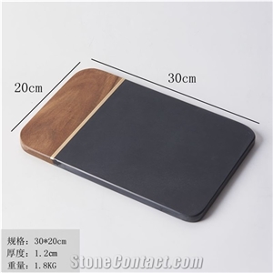Natural Slate Dishes Serving Plate Steak Stone