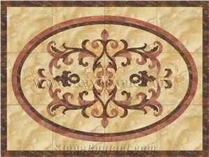 Rectangular Stone Waterjet Medallion