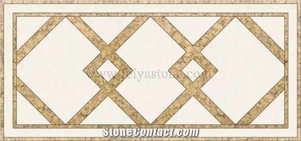 Rectangular Stone Waterjet Medallion