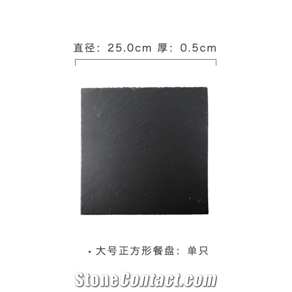 Serving Plate with Cutting Board Slate Coaster