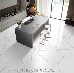 Calacatta White Glazed Porcelain Tile