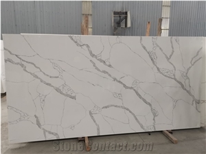 Calacatta Quartz Stone Slabs Tiles Kitchen Surfaces