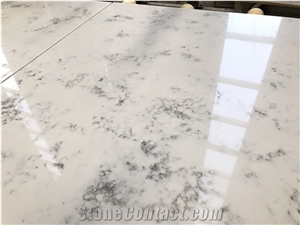 Carrara White Quartz Slabs Tiles Kitchen Bathroom Factory