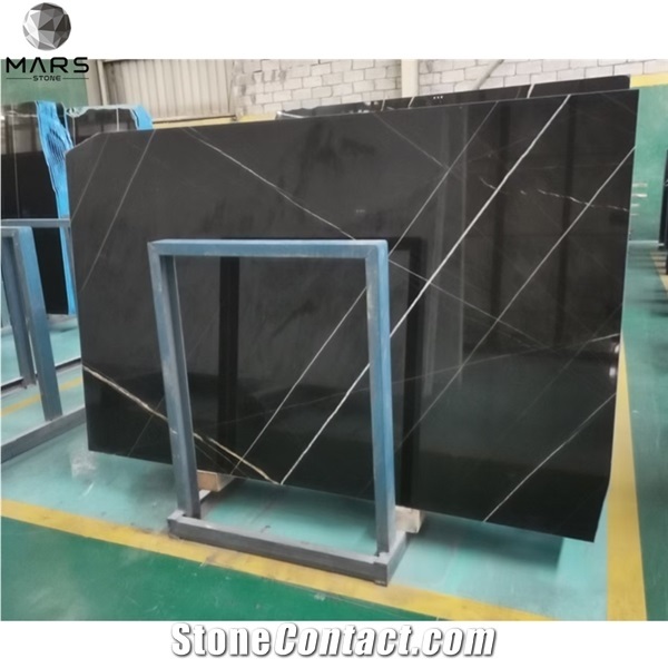 Cheap China Sahara Noir Aziza Black Marble Gold Veins