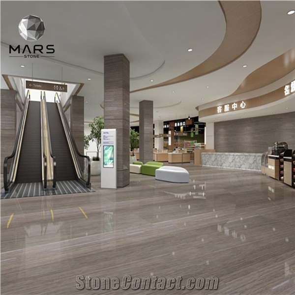 China Brown Wood Grain Marble Tiles Coffee Wood Stone Tiles