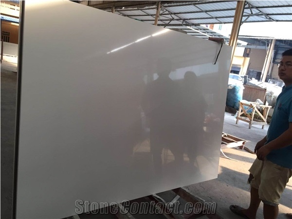 Pure All White Quartz Kitchen Worktops,Countertops