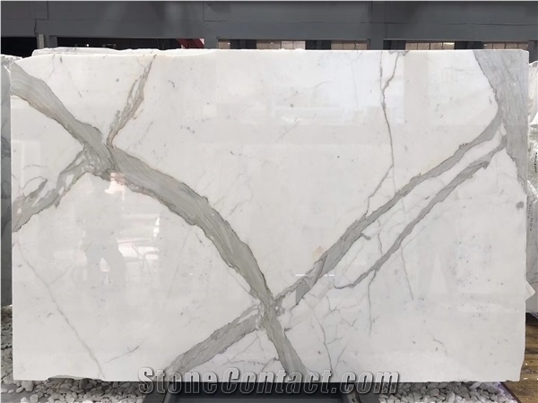 Italy Calacatta Betogli White Marble Slab