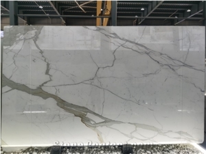 Italy Calacatta Betogli White Marble Slab