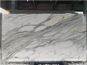 Italy Calacatta Crema White Marble Slab