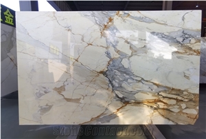 Italy Calacatta Crema White Marble Slab