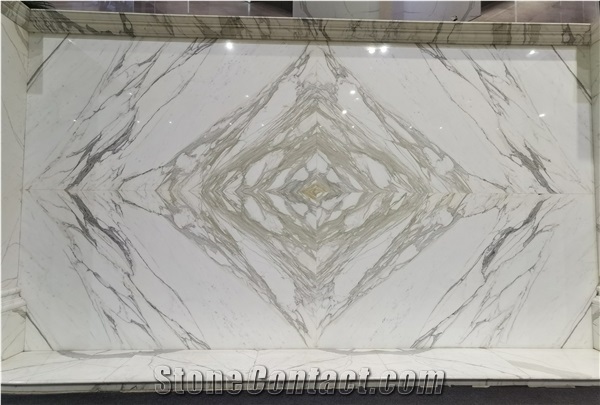 Italy Calacatta Ginevra Bianco Marble Slab