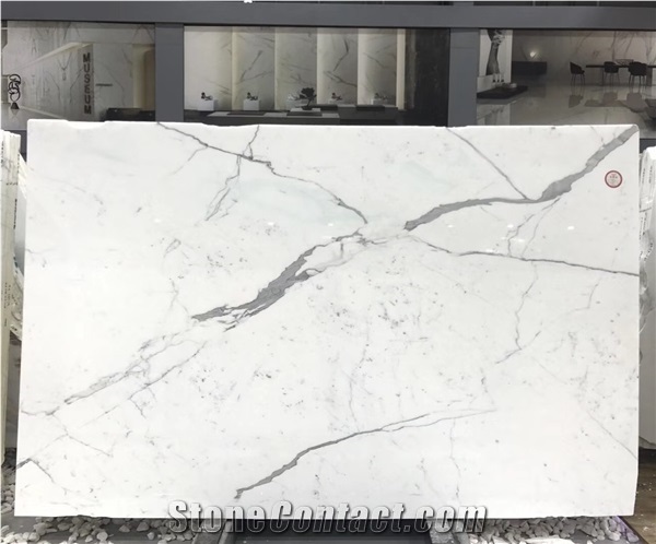 Italy Calacatta Mint Caldia Statuario Marble Slab