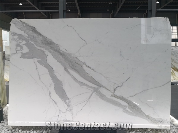 Italy Calacatta Mint Caldia Statuario Marble Slab