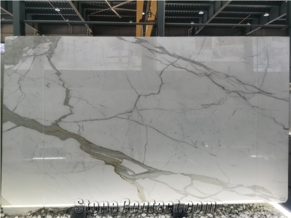 Italy Calacatta Mint Caldia Statuario Marble Slab