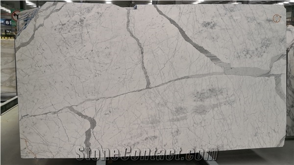 Italy Calacatta Mint Caldia Statuario Marble Slab