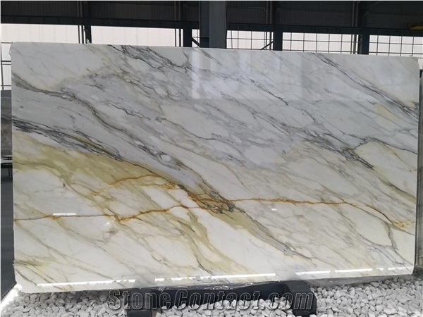 Italy Calacatta Oro Extra Vagli Gold Marble Slab