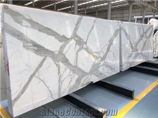 Italy Calacatta Vagli Cremo White Marble Slab