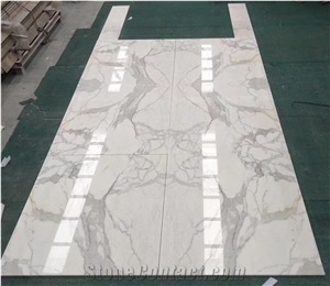 Luxury Calacatta Wow Bianco Marble Slab