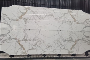 Luxury Calcutta Golden Bianco Marble Slab