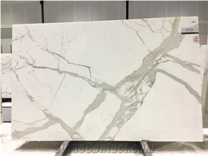 Polished Calacatta Campocecina Bianco Marble Slab Polished Calacatta Campocecina Bianco Marble Slab
