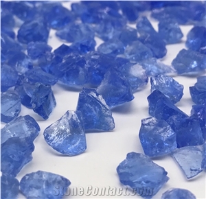 Sky Blue Gd-004 Artificial Glass Pebbles Stone