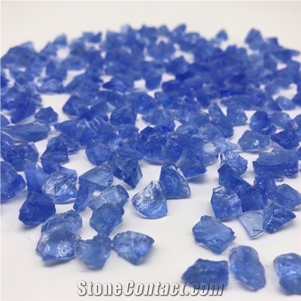 Sky Blue Gd-004 Artificial Glass Pebbles Stone