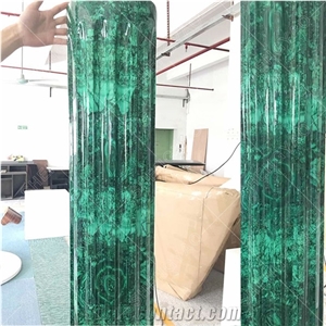 Customized Malachite Green Gemstone Slab