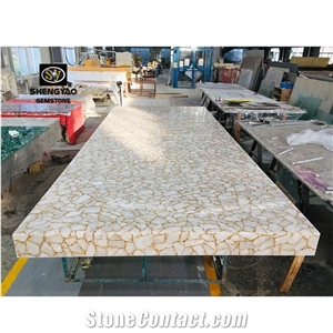Semi Precious Quartz Stone Artificial Stone Countertop